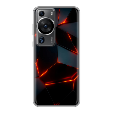 Силиконовый чехол на Huawei P60 с принтом Яркие абстракции Силиконовый чехол на Huawei P60 с принтом Яркие абстракции