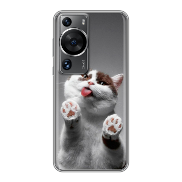Силиконовый чехол на Huawei P60 с принтом Коты Силиконовый чехол на Huawei P60 с принтом Коты