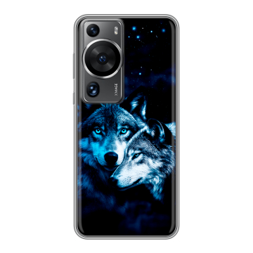 Силиконовый чехол на Huawei P60 с принтом Волки Силиконовый чехол на Huawei P60 с принтом Волки