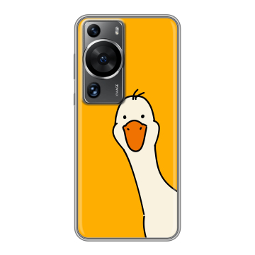 Силиконовый чехол на Huawei P60 с принтом Утка