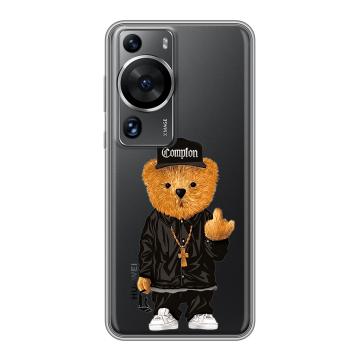 Силиконовый чехол на Huawei P60 с принтом Мишка