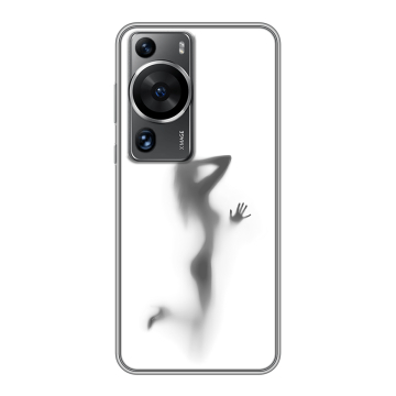 Силиконовый чехол на Huawei P60 с принтом Силуэт