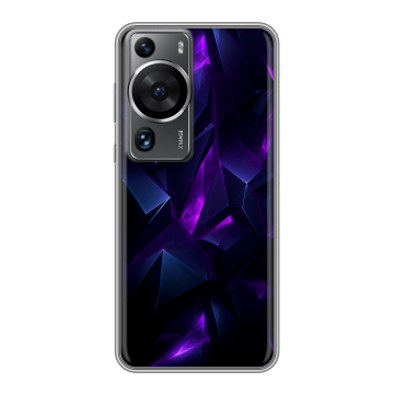 Силиконовый чехол на Huawei P60 с принтом Абстракиция