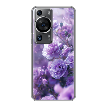 Силиконовый чехол на Huawei P60 с принтом Розы цветы