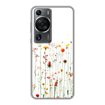 Силиконовый чехол на Huawei P60 с принтом цветы