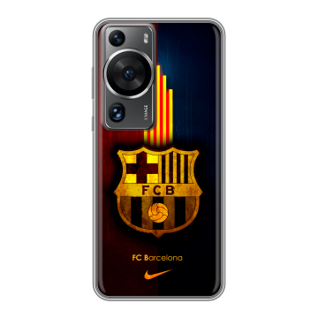 Силиконовый чехол на Huawei P60 с принтом Барселона Barcelona