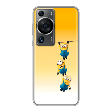 Силиконовый чехол на Huawei P60 с принтом Миньоны