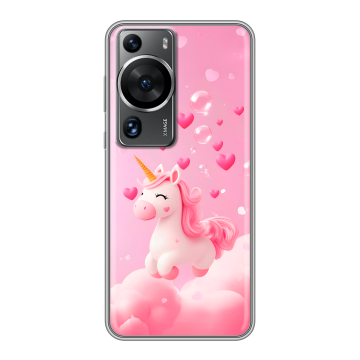 Силиконовый чехол на Huawei P60 с принтом Единорог Силиконовый чехол на Huawei P60 с принтом Единорог