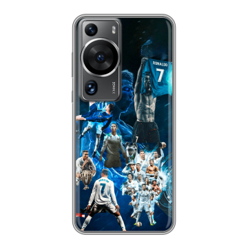 Силиконовый чехол на Huawei P60 с принтом Реал Роналдо