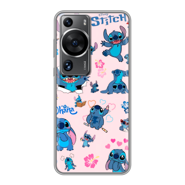Силиконовый чехол на Huawei P60 с принтом Лило и Стич Силиконовый чехол на Huawei P60 с принтом Лило и Стич