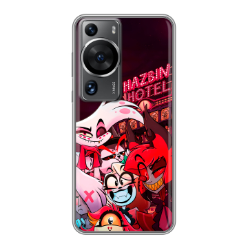 Силиконовый чехол на Huawei P60 с принтом Hazbin Hotel Отель Хазбин Силиконовый чехол на Huawei P60 с принтом Hazbin Hotel Отель Хазбин