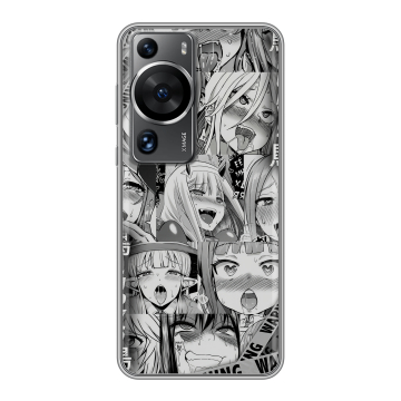 Силиконовый чехол на Huawei P60 с принтом Ahegao Ахегао Аниме Силиконовый чехол на Huawei P60 с принтом Ahegao Ахегао Аниме