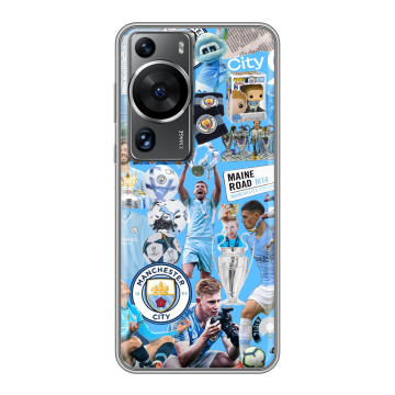 Силиконовый чехол на Huawei P60 с принтом Man City Манчестер Сити Силиконовый чехол на Huawei P60 с принтом Man City Манчестер Сити