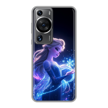 Силиконовый чехол на Huawei P60 с принтом Холодное сердце Frozen