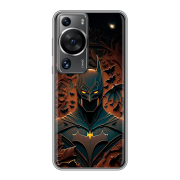 Силиконовый чехол на Huawei P60 с принтом Batman Бэтмен Силиконовый чехол на Huawei P60 с принтом Batman Бэтмен