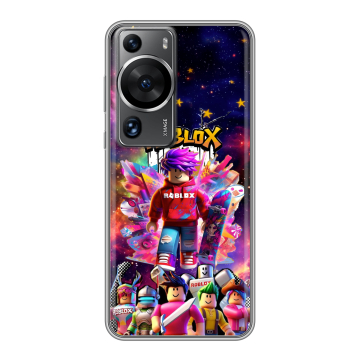 Силиконовый чехол на Huawei P60 с принтом Roblox Роблокс