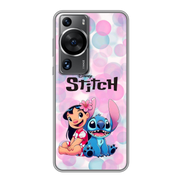 Силиконовый чехол на Huawei P60 с принтом Лило и Стич