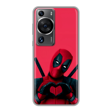 Силиконовый чехол на Huawei P60 с принтом Дедпул Deadpool