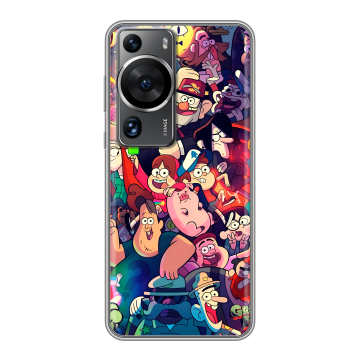 Силиконовый чехол на Huawei P60 с принтом Gravity Falls Гравити Фолз