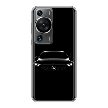 Силиконовый чехол на Huawei P60 с принтом Mercedes Мерседес Силиконовый чехол на Huawei P60 с принтом Mercedes Мерседес