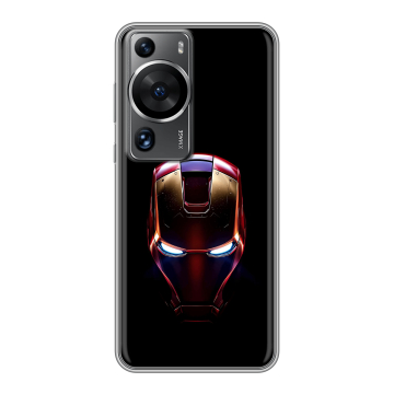 Силиконовый чехол на Huawei P60 с принтом IronMan Железный человек