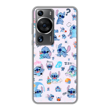 Силиконовый чехол на Huawei P60 с принтом Лило и Стич