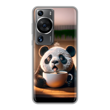 Силиконовый чехол на Huawei P60 с принтом смешная панда Силиконовый чехол на Huawei P60 с принтом смешная панда
