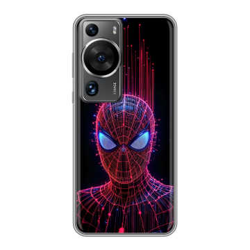 Силиконовый чехол на Huawei P60 с принтом Spiderman Человек паук