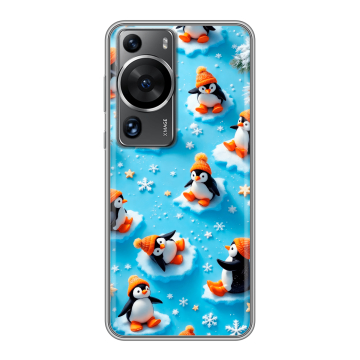 Силиконовый чехол на Huawei P60 с принтом Новый год Силиконовый чехол на Huawei P60 с принтом Новый год