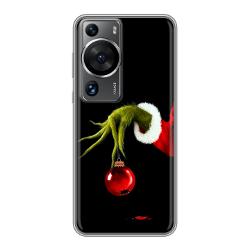 Силиконовый чехол на Huawei P60 с принтом Новый год Гринч Силиконовый чехол на Huawei P60 с принтом Новый год Гринч