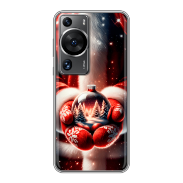 Силиконовый чехол на Huawei P60 с принтом Новый год Силиконовый чехол на Huawei P60 с принтом Новый год