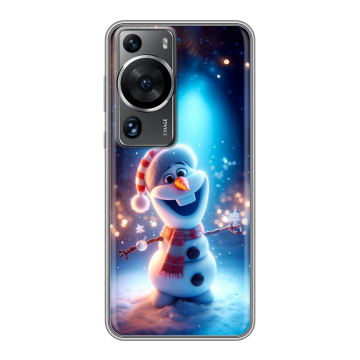 Силиконовый чехол на Huawei P60 с принтом Новый год Силиконовый чехол на Huawei P60 с принтом Новый год