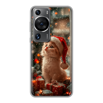 Силиконовый чехол на Huawei P60 с принтом Новый год Силиконовый чехол на Huawei P60 с принтом Новый год