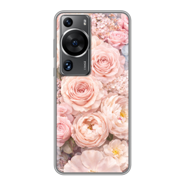 Силиконовый чехол на Huawei P60 с принтом женский