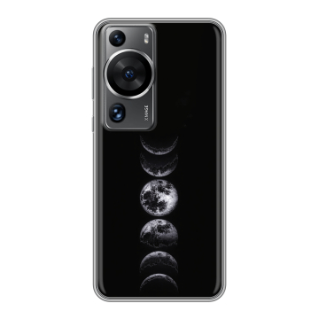 Силиконовый чехол на Huawei P60 с принтом женский