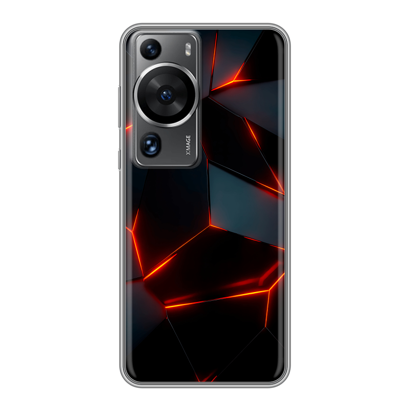 Силиконовый чехол на Huawei P60 с принтом Яркие абстракции Силиконовый чехол на Huawei P60 с принтом Яркие абстракции