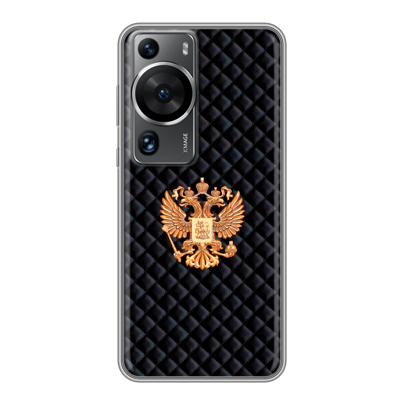 Силиконовый противоударный чехол на Huawei P60 с принтом Герб России принт Силиконовый противоударный чехол на Huawei P60 с принтом Герб России принт