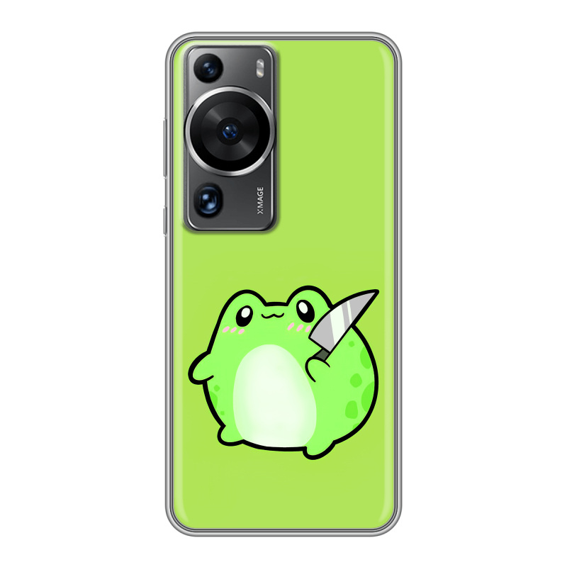 Силиконовый чехол на Huawei P60 с принтом Лягушенок Силиконовый чехол на Huawei P60 с принтом Лягушенок