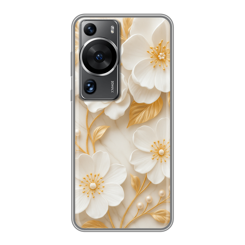 Силиконовый чехол на Huawei P60 с принтом Цветы Силиконовый чехол на Huawei P60 с принтом Цветы