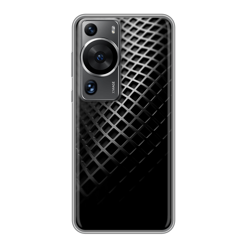 Силиконовый чехол на Huawei P60 с принтом Текстура металла Силиконовый чехол на Huawei P60 с принтом Текстура металла