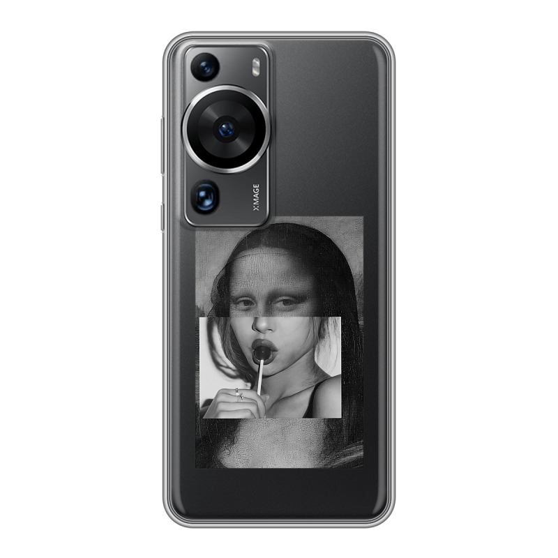 Силиконовый чехол на Huawei P60 с принтом Мона Лиза Силиконовый чехол на Huawei P60 с принтом Мона Лиза