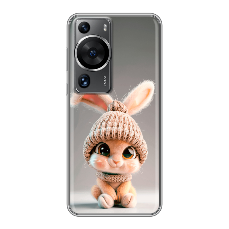 Силиконовый противоударный чехол на Huawei P60 с принтом Кролик Силиконовый противоударный чехол на Huawei P60 с принтом Кролик