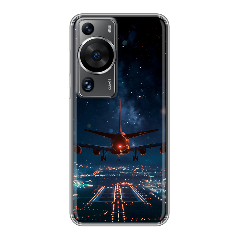Силиконовый чехол на Huawei P60 с принтом самолет Силиконовый чехол на Huawei P60 с принтом самолет