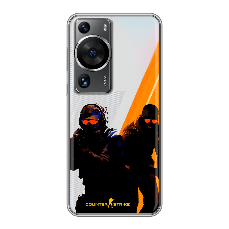 Силиконовый чехол на Huawei P60 с принтом Контер страйк Counter strike Силиконовый чехол на Huawei P60 с принтом Контер страйк Counter strike