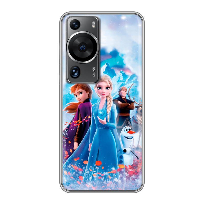 Силиконовый чехол на Huawei P60 с принтом Холодное сердце Frozen Силиконовый чехол на Huawei P60 с принтом Холодное сердце Frozen