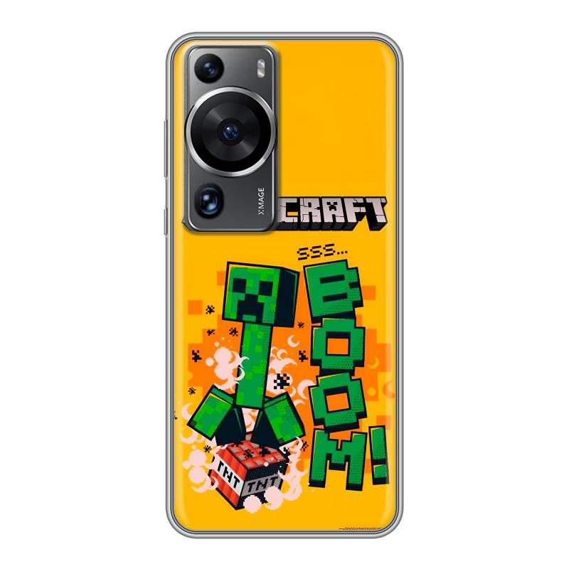 Силиконовый чехол на Huawei P60 с принтом Майнкрафт Minecraft Силиконовый чехол на Huawei P60 с принтом Майнкрафт Minecraft