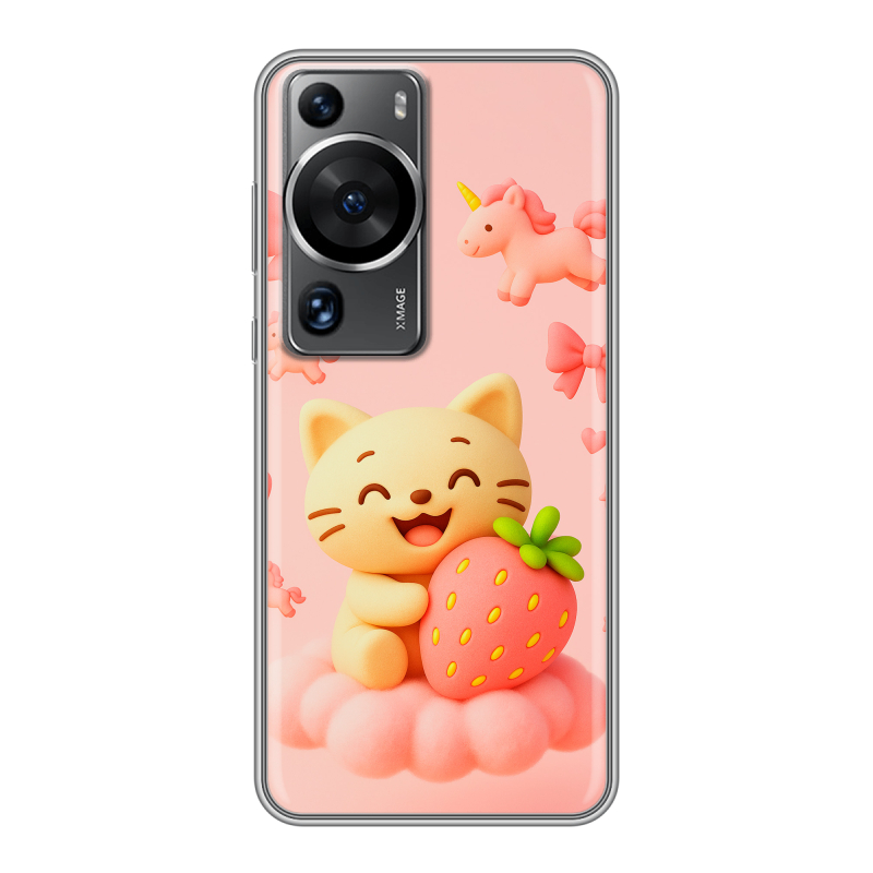 Силиконовый противоударный чехол на Huawei P60 с принтом для девочек Силиконовый противоударный чехол на Huawei P60 с принтом для девочек