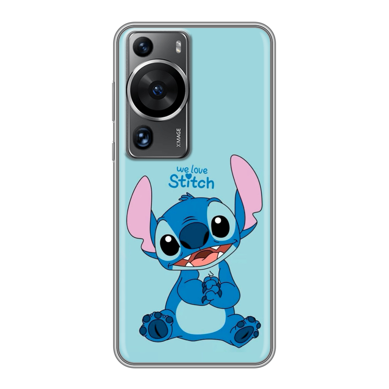 Силиконовый чехол на Huawei P60 с принтом Лило и Стич Силиконовый чехол на Huawei P60 с принтом Лило и Стич