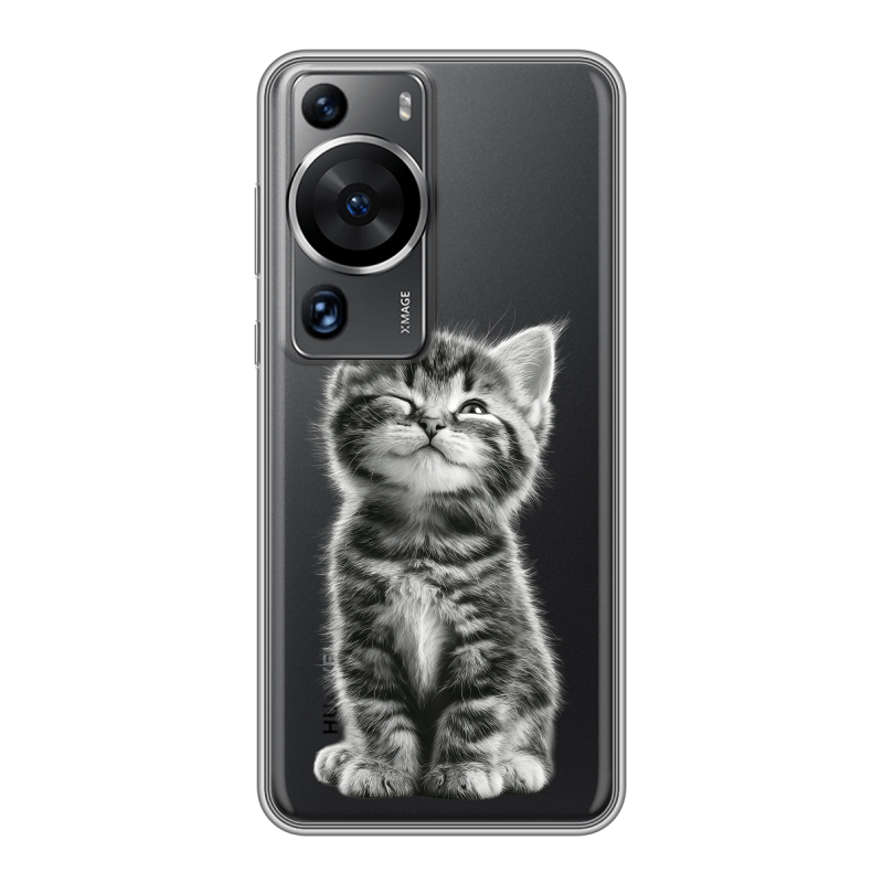 Силиконовый чехол на Huawei P60 с принтом Котенок Силиконовый чехол на Huawei P60 с принтом Котенок