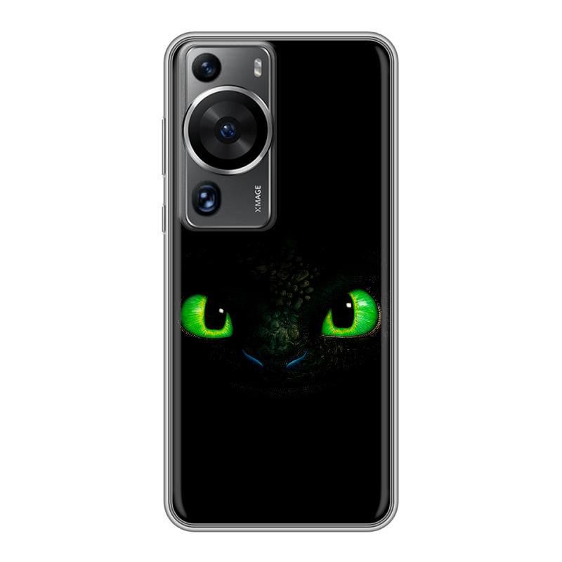 Силиконовый противоударный чехол на Huawei P60 с принтом Как приручить дракона Силиконовый противоударный чехол на Huawei P60 с принтом Как приручить дракона